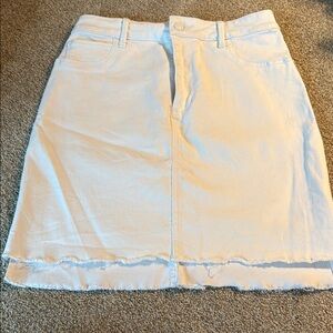 Abercrombie & Fitch White Mini Skirt
